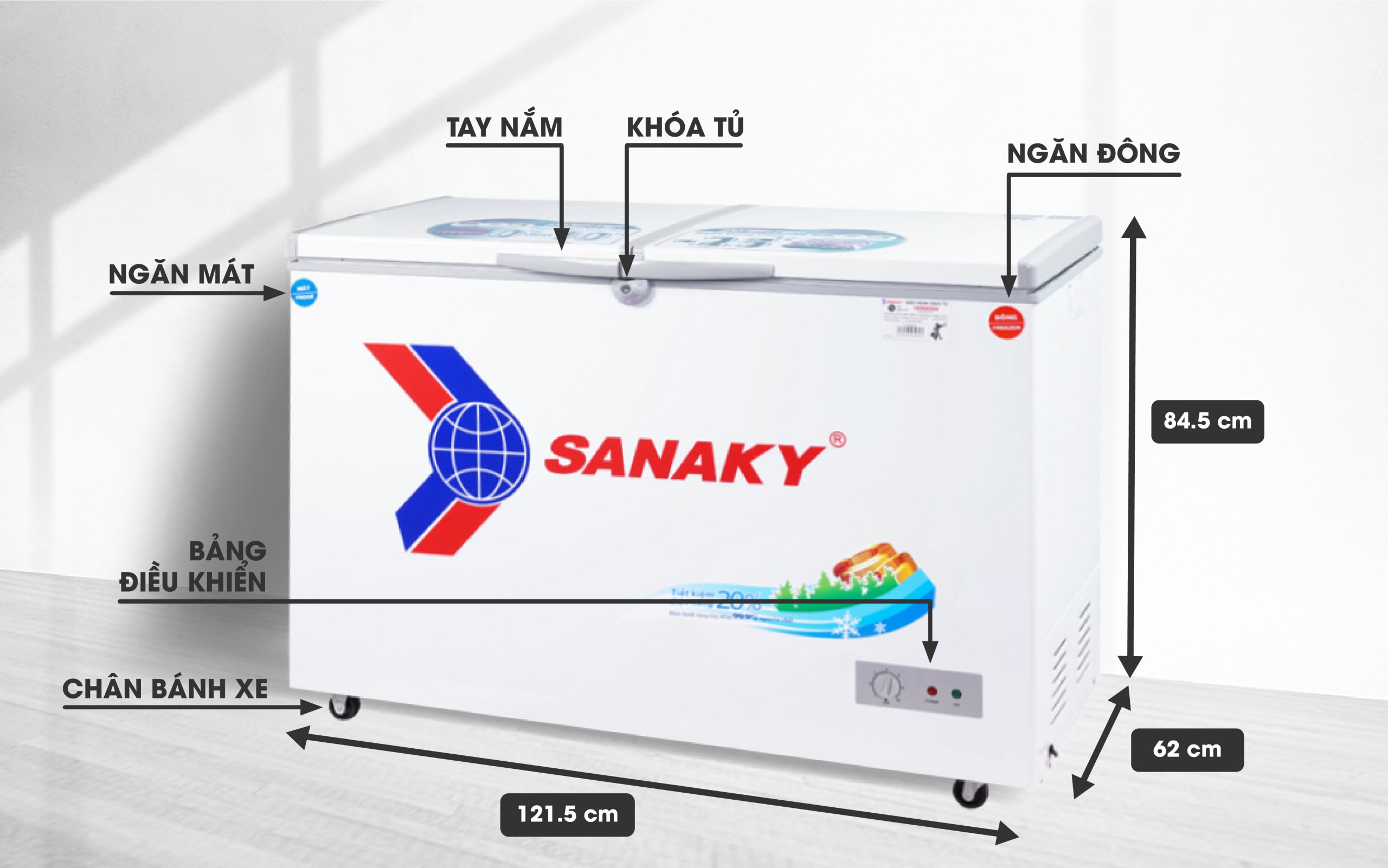 Tủ Đông Sanaky VH-4099W1: Sự lựa chọn hoàn hảo cho bảo quản thực phẩm lâu dài