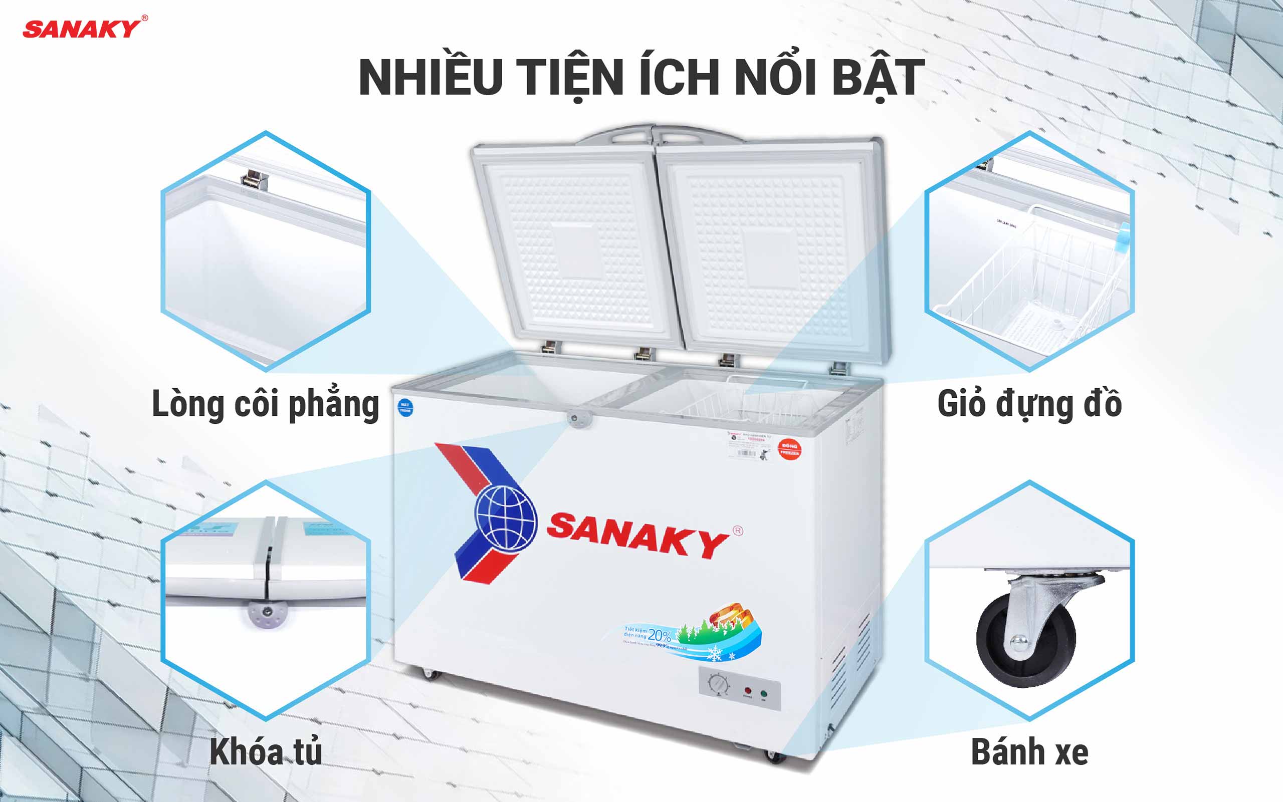 Tủ Đông Sanaky VH-4099W1: Sự lựa chọn hoàn hảo cho bảo quản thực phẩm lâu dài