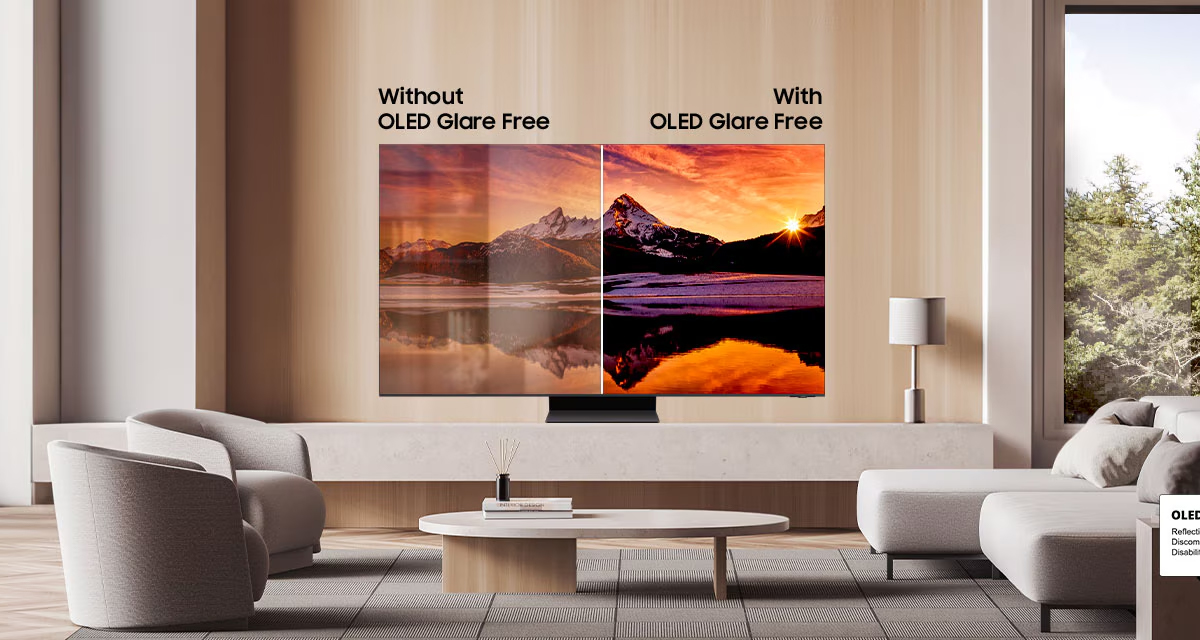 Màn hình OLED chống phản sáng để bạn xem phim rõ ràng hơn