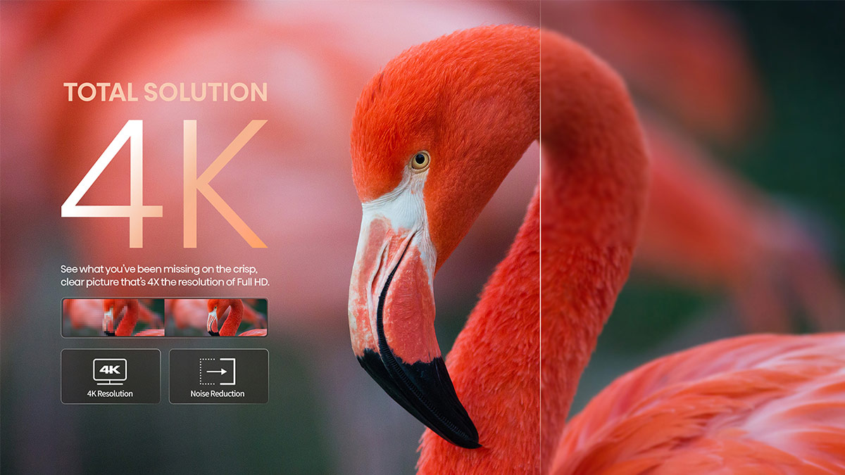 Độ phân giải 4K UHD sắc nét