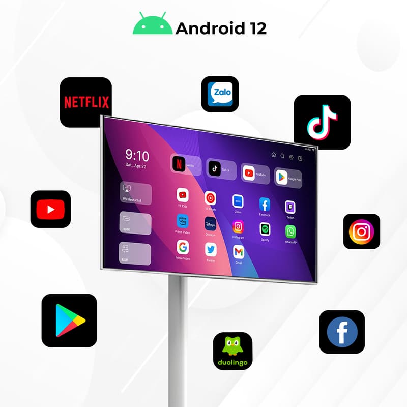 man-hinh-tomko-p220-cb-su-dung-he-dieu-hanh-cao-cap màn hình tomko p220 cb sử dụng hệ điều hinhe android 12