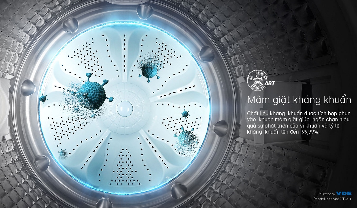 Máy giặt Aqua 9 kg AQW-FR90GT.S