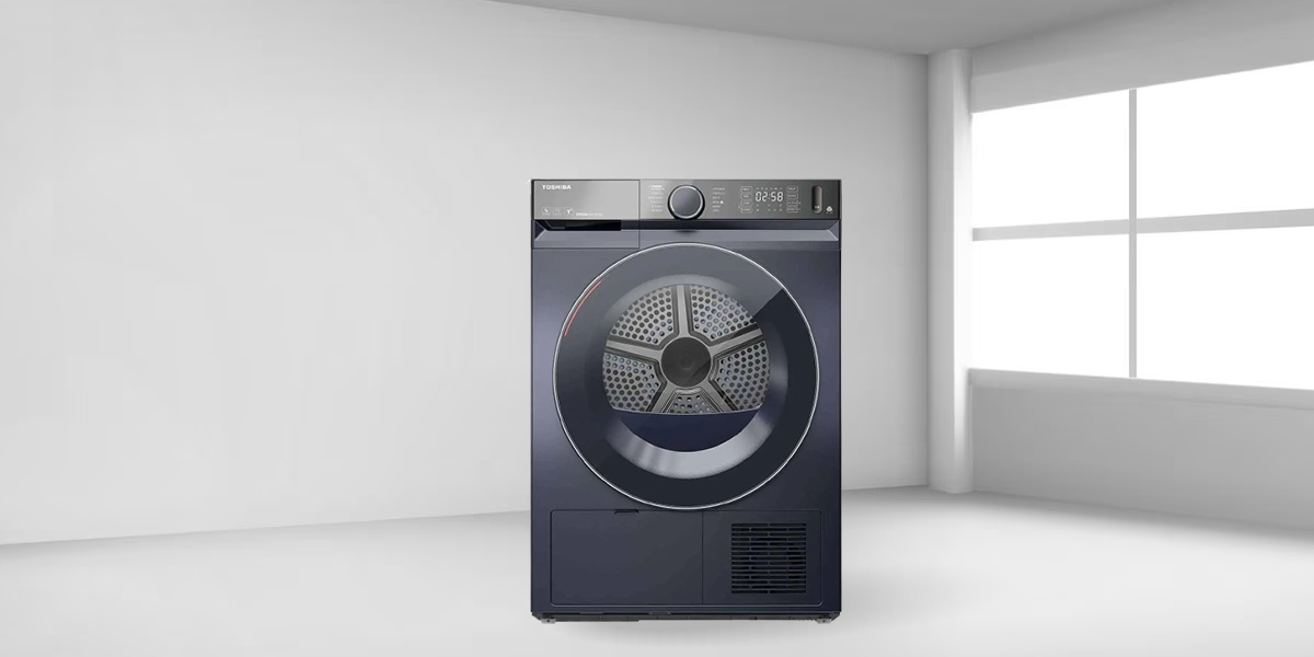 Máy Sấy Bơm Nhiệt Toshiba Inverter 10 Kg TD-BK110GHV(MK) mang tinh hoa thiết kế thủ công