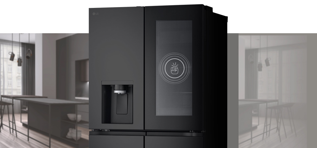 thiet-ke-instaview-cua-tu-lanh-lg-lfi50blmai Thiết kế InstaView tiện lợi cho người dùng quan sát thực phẩm bên trong