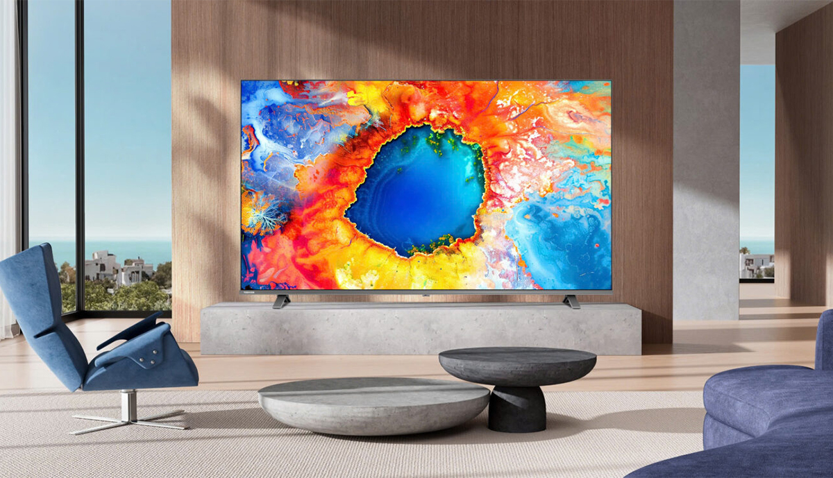 thiet-ke-smart-tivi-toshiba-4k-85-inch-85m450np Smart Tivi Toshiba 4K 85 Inch 85M450NP sở hữu ngoài thanh lịch, sang trọng