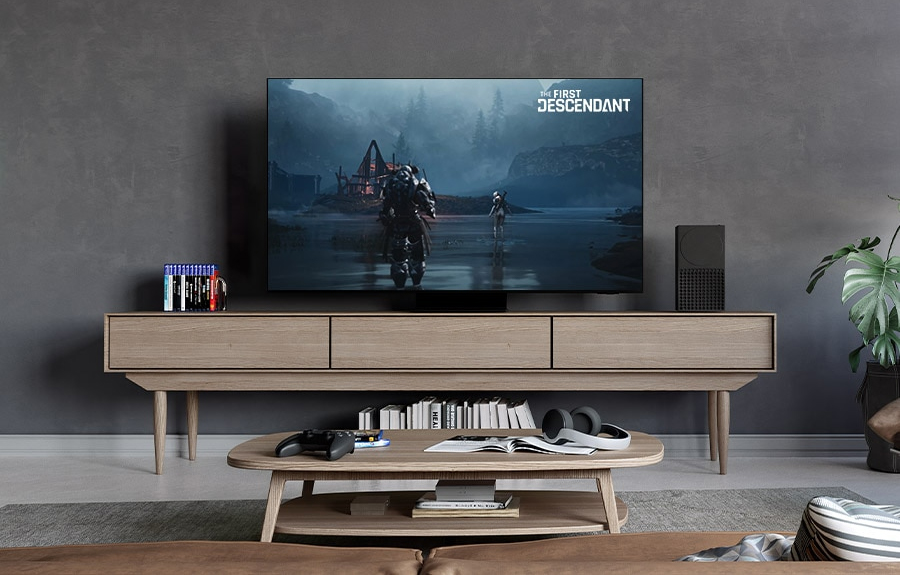 Tivi OLED Samsung 4K 55 Inch QA55S90D trong không gian