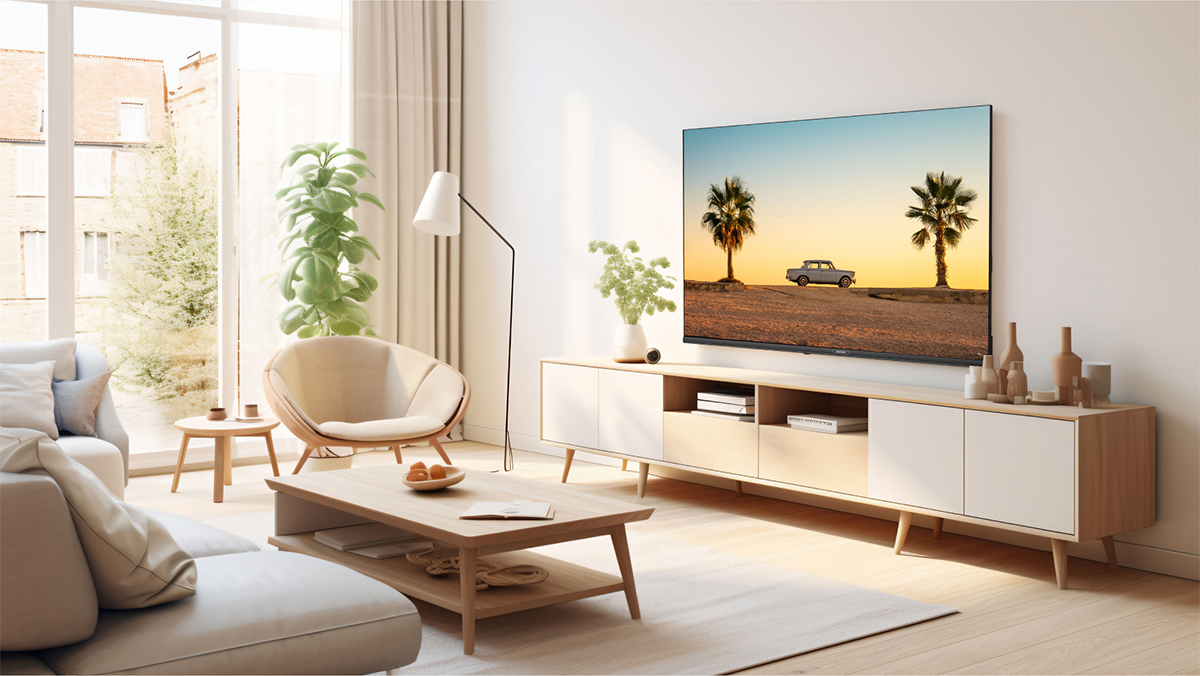 tv-full-hd-coocaa-43s3u-trong-khong-gian Tivi Full HD Coocaa 43 Inch 43S3U+ bày trí trong không gian