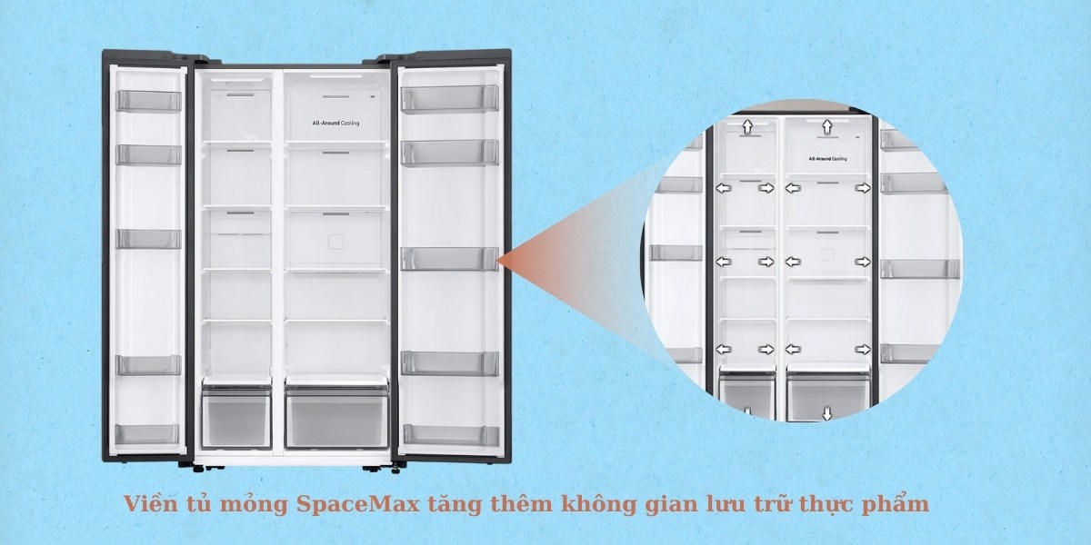 vien-tu-mong-spacemax-tang-them-khong-gian-luu-tru-thuc-pham Viền tủ mỏng SpaceMax tăng thêm không gian lưu trữ thực phẩm