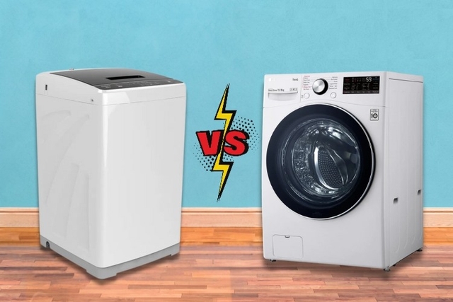 máy giặt cửa trên và cửa trước